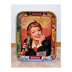 Vintage Coca-Cola “Thirst Knows No Season” 1950's Serving Tray